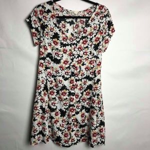 Floral button-up dress